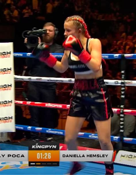 Boxer Daniella Hemsley Flashed The Crowd On Live Tv